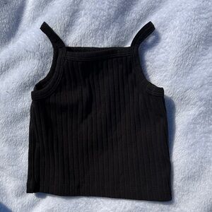 Black Ribbed Kate Quinn Tank Top